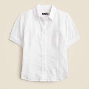 J.Crew Slim-Fit Button-Up in Cotton Gauze Size 4